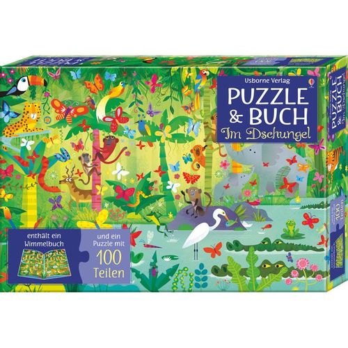 Puzzle & Buch – Im Dschungel
