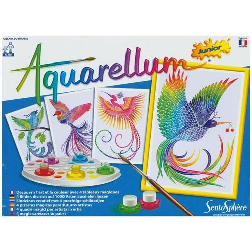 Aquarell-Malerei - Aquarellum Junior Paradiesvögel