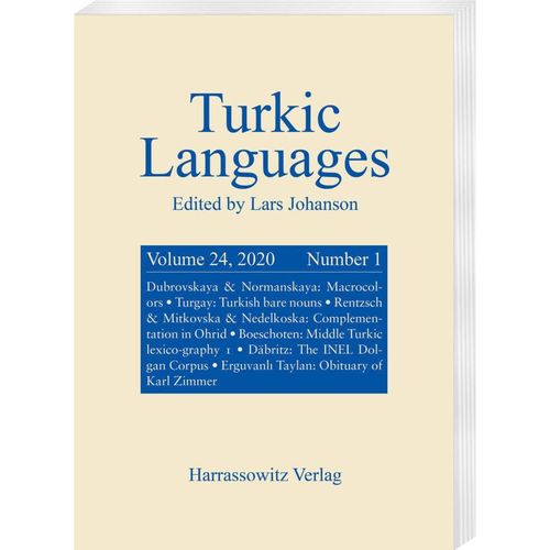 Turkic Languages / 24,1 / Turkic Languages.Vol.24, Kartoniert (TB)