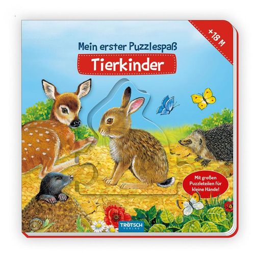 Trötsch Puzzlebuch Mein erster Puzzlespaß Tierkinder, Pappband