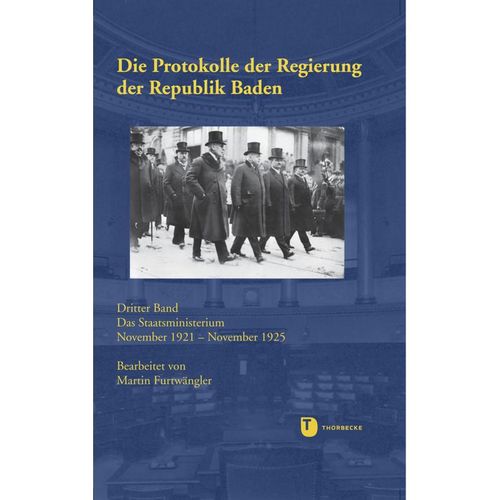 Kabinettsprotokolle von Baden und Württemberg 1918 - 1933 / I, 3 / Die Protokolle der Regierung der Republik Baden, Leinen
