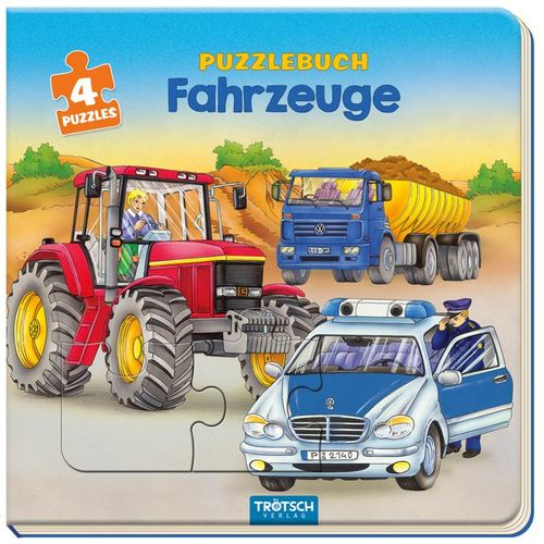 Trötsch Pappenbuch Puzzlebuch Fahrzeuge, Gebunden