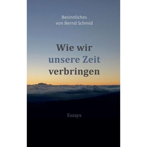 Wie wir unsere Zeit verbringen - Bernd Schmid, Kartoniert (TB)