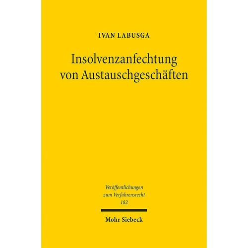 Insolvenzanfechtung von Austauschgeschäften - Ivan Labusga, Leinen