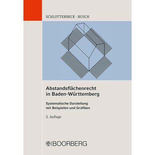 Abstandsflächenrecht in Baden-Württemberg - Karlheinz Schlotterbeck, Manfred Busch, Gebunden