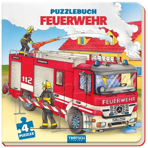 Trötsch Pappenbuch Puzzlebuch Feuerwehr, Gebunden