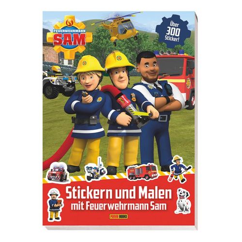 Feuerwehrmann Sam: Stickern und Malen mit Feuerwehrmann Sam - Panini, Kartoniert (TB)