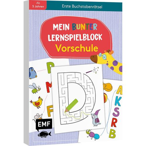 Mein bunter Lernspielblock - Vorschule: Erste Buchstabenrätsel, Kartoniert (TB)