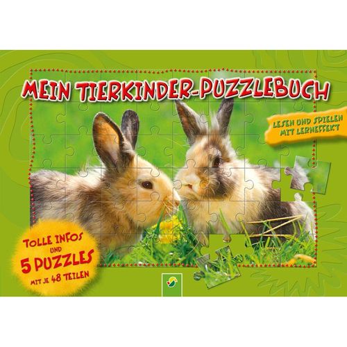 Mein Tierkinder-Puzzlebuch für Kinder ab 6 Jahren, Pappband