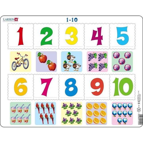 Zählen 1-10 (Kinderpuzzle)
