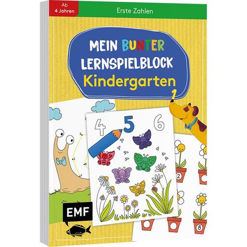 Mein bunter Lernspielblock - Kindergarten: Erste Zahlen, Kartoniert (TB)