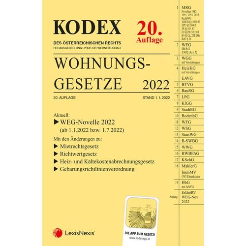 Kodex / KODEX Wohnungsgesetze 2022 - inkl. App, Kartoniert (TB)
