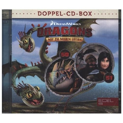 Dragons - Auf zu neuen Ufern - Dragons - Auf zu neuen Ufern - Doppel-Box.Folge.50+51,2 Audio-CD - Dragons-Auf Zu Neuen Ufern (Hörbuch)