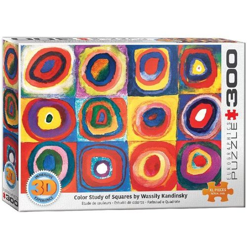 3D - Farbstudie Quadrate von Wassily Kandinsky (Puzzle)