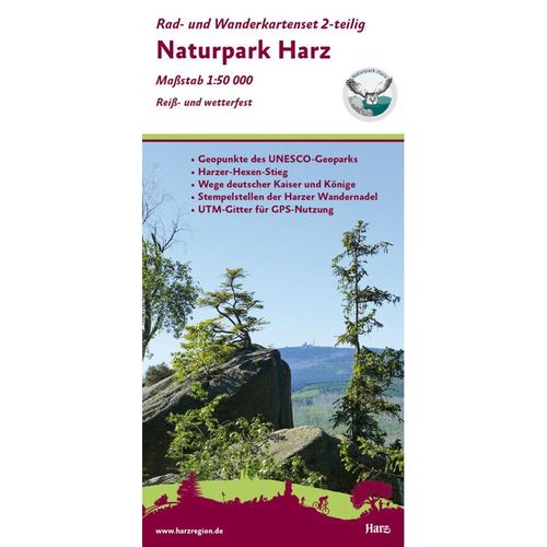 Naturpark Harz, Karte (im Sinne von Landkarte)