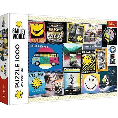 Puzzle 1000 Smiley World - Lebe positiv