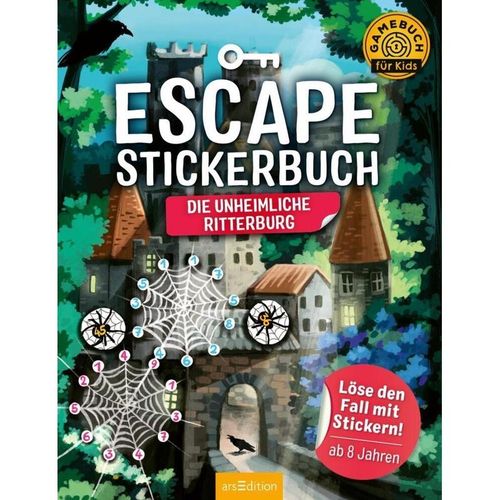 Escape-Stickerbuch - Die unheimliche Ritterburg - Philip Kiefer, Kartoniert (TB)