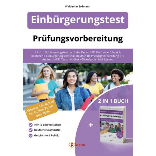 Einbürgerungstest Vorbereitung + Deutsch B1 - Erdmann Waldemar, Gebunden