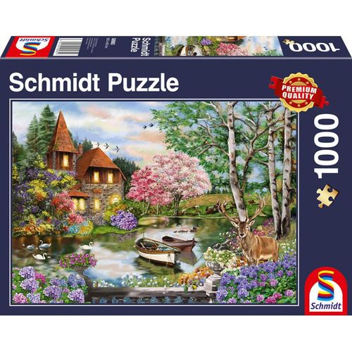Schmidt Puzzle 1000 - Haus am See (Puzzle)