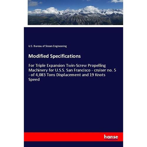 Modified Specifications - U.S. Bureau of Steam Engineering, Kartoniert (TB)