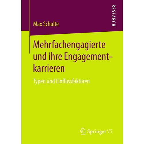 Mehrfachengagierte und ihre Engagementkarrieren - Max Schulte, Kartoniert (TB)