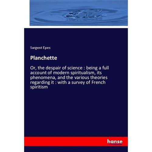 Planchette - Sargent Epes, Kartoniert (TB)