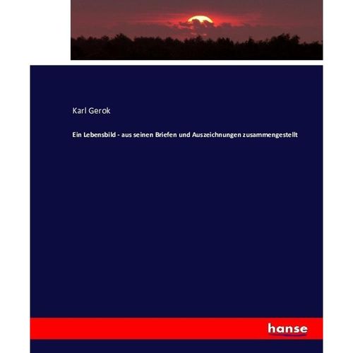 Ein Lebensbild - aus seinen Briefen und Auszeichnungen zusammengestellt - Karl Gerok, Kartoniert (TB)
