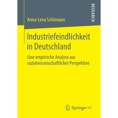 Industriefeindlichkeit in Deutschland - Anna-Lena Schönauer, Kartoniert (TB)