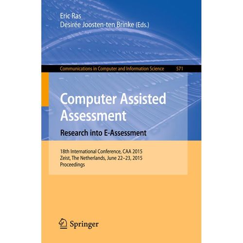 Computer Assisted Assessment -- Research into E-Assessment, Kartoniert (TB)