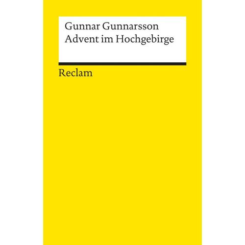 Advent im Hochgebirge - Gunnar Gunnarsson, Taschenbuch