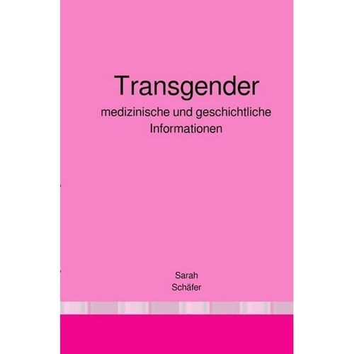 Transgender - Sarah Schäfer, Kartoniert (TB)