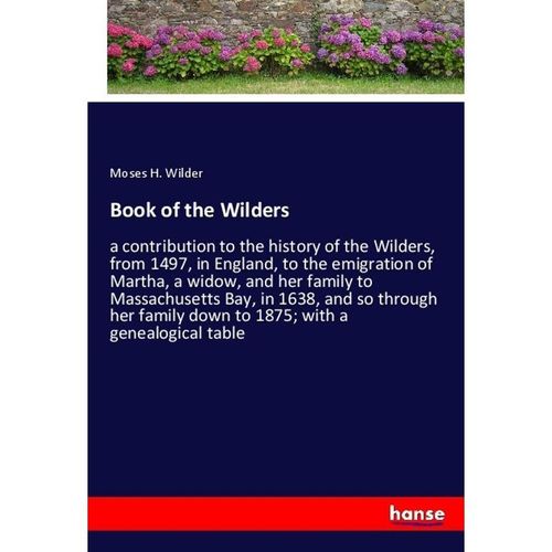 Book of the Wilders - Moses H. Wilder, Kartoniert (TB)