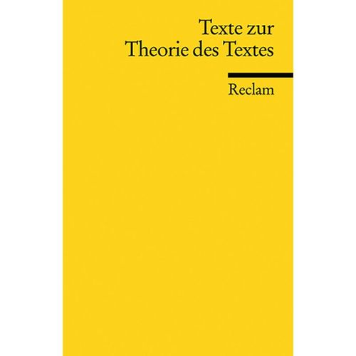 Texte zur Theorie des Textes, Taschenbuch