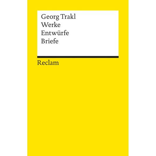 Werke, Entwürfe, Briefe - Georg Trakl, Taschenbuch