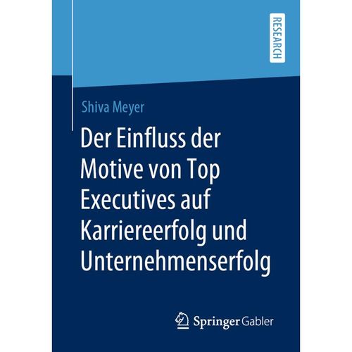Der Einfluss der Motive von Top Executives auf Karriereerfolg und Unternehmenserfolg - Shiva Meyer, Kartoniert (TB)
