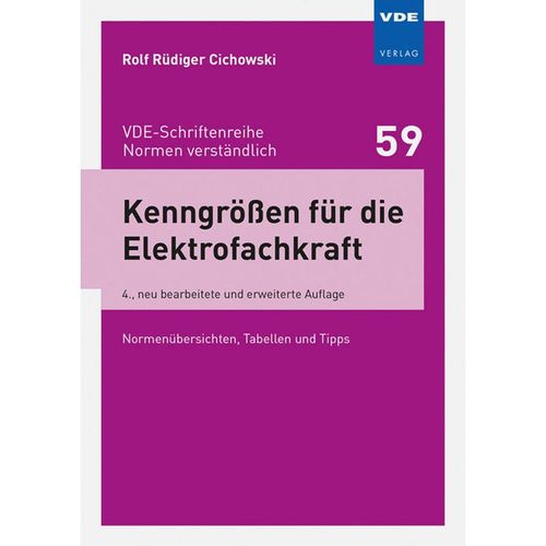 Kenngrößen für die Elektrofachkraft - Rolf Rüdiger Cichowski, Kartoniert (TB)