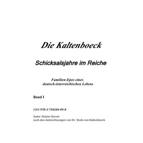 Die Kaltenboeck - R. Kaltenböck-Karow, Kartoniert (TB)