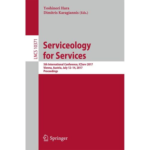 Serviceology for Services, Kartoniert (TB)