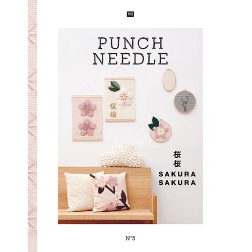 Punch Needle Sakura Sakura.Nr.5, Gebunden