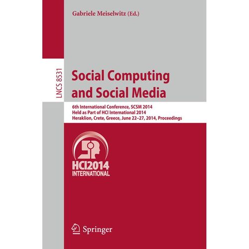 Social Computing and Social Media, Kartoniert (TB)