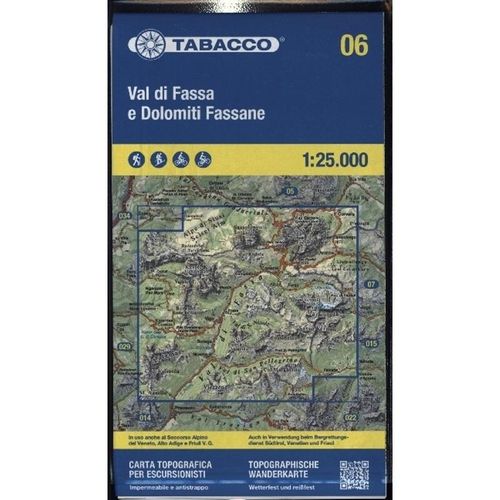 06 Val di Fassa e Dolomiti Fassane, Karte (im Sinne von Landkarte)