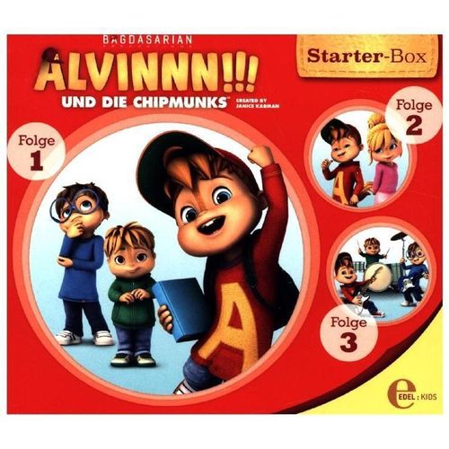 Alvinnn!!! und die Chipmunks - Starter-Box.Box.1,3 Audio-CDs - Alvinnn!!! Und Die Chipmunks (Hörbuch)
