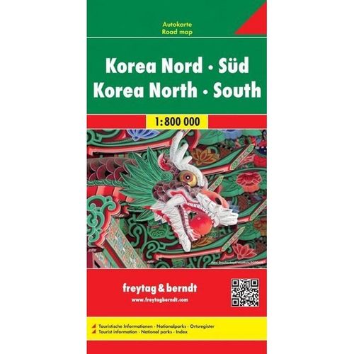 Korea Nord - Süd. Korea North, South, Karte (im Sinne von Landkarte)