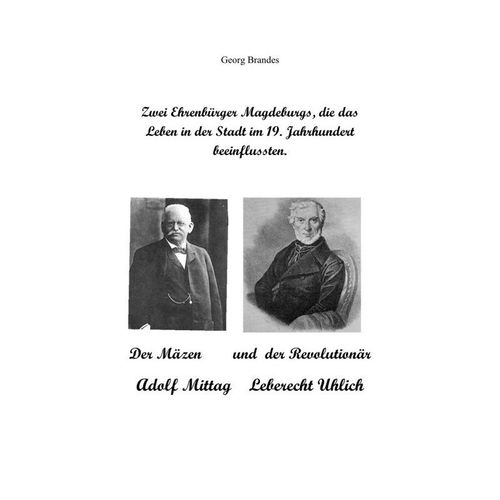 Zwei Ehrenbürger Magdeburgs, die das Leben in der Stadt im 19.Jahrhundert beeinflussten - Georg Brandes, Kartoniert (TB)