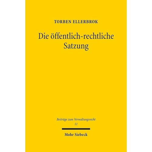 Die öffentlich-rechtliche Satzung - Torben Ellerbrok, Leinen