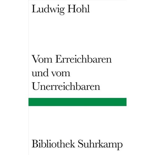 Vom Erreichbaren und vom Unerreichbaren - Ludwig Hohl, Gebunden