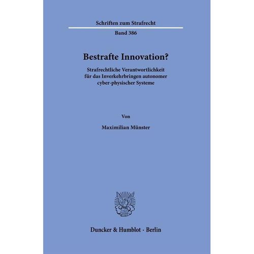 Bestrafte Innovation? - Maximilian Münster, Kartoniert (TB)
