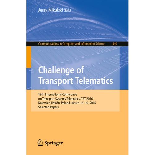 Challenge of Transport Telematics, Kartoniert (TB)