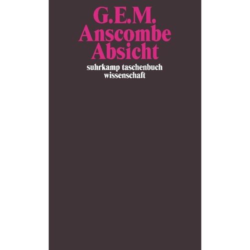 Absicht - G. E. M. Anscombe, Taschenbuch