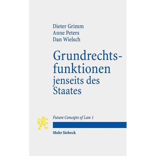 Grundrechtsfunktionen jenseits des Staates - Dieter Grimm, Anne Peters, Dan Wielsch, Kartoniert (TB)